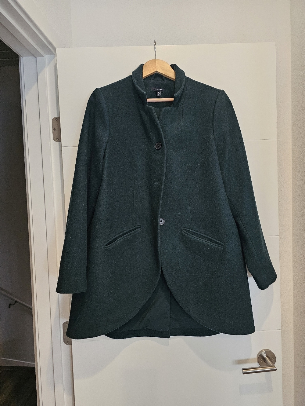 Forest Green Wool Beas Coat